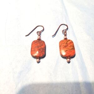 Earthtone pierced earrings